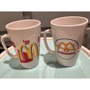Set Of 2 Vintage McDonald's Group II Communications 9 Oz Coffee Mugs Promo